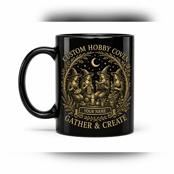 CLOUD MANOR Personalized Mug Hobby Coven Gather Create