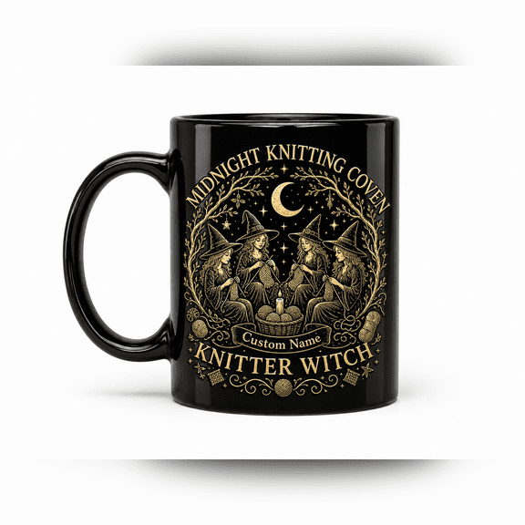 CLOUD MANOR Personalized Mug Midnight Knitting Coven
