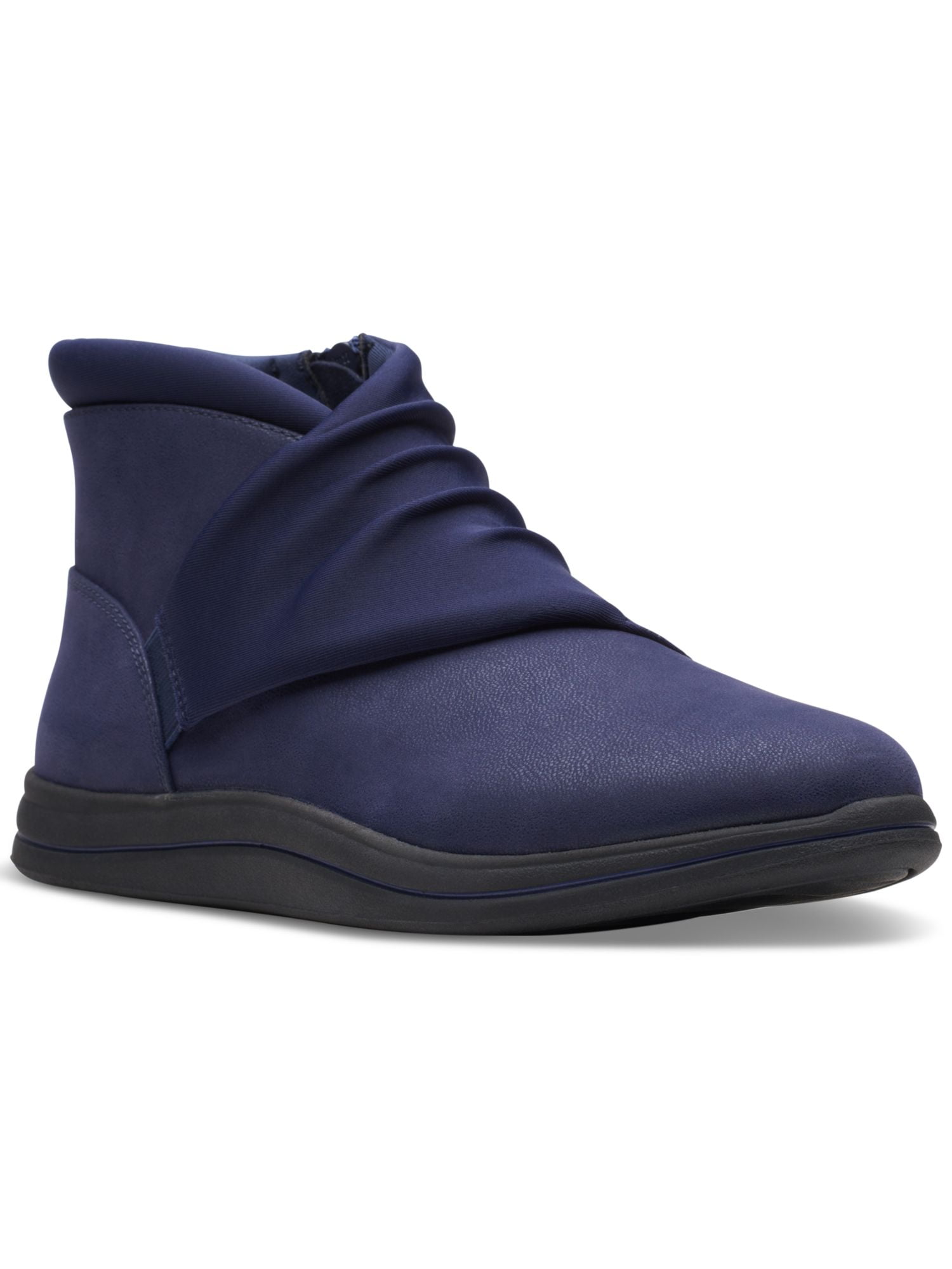 Cloudsteppers by Clarks Womens Breeze Dusk Faux Leather Embossed Ankle Boots Walmart