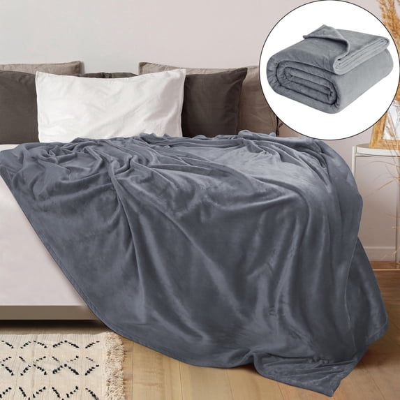 CLOUDQ Comfortable Lightweight Plush Blanket, Warm Flannel Sofa Bed Throw, 1-Piece Anti-Static Fuzzy Microfiber for And Comfortable Blanket Lightweight Plush Flannel Blanket Warm Plush Blanket