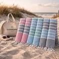 thumbnail image 1 of CLOUDSCAPE Extra Large Beach Towel 6 Pack - 39"x71", Quick Dry Pool Towel, Sand Free Vacation Essentials for Adults, Lightweight Turkish Towel,&nbsp;Easy Pack Bath Towel for Swimmers, Multicolor6, 1 of 9