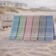 thumbnail image 1 of CLOUDSCAPE Turkish Beach Towel Set of 6 Oversized Premium Towels 39"x71" Bulk Beach Towel with Hanging Loop, Lightweight, Sand Free, Quick Absorbent, Beach Accessories for Summer- Multicolor4, 1 of 9