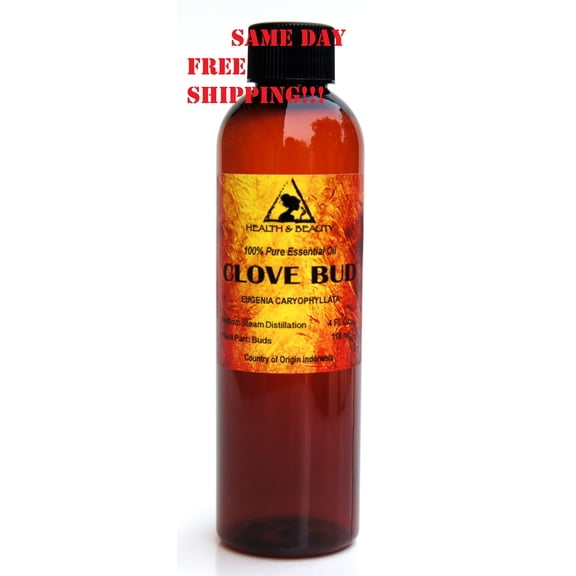 CLOVE BUD ESSENTIAL OIL AROMATHERAPY 100% PURE NATURAL 4 OZ