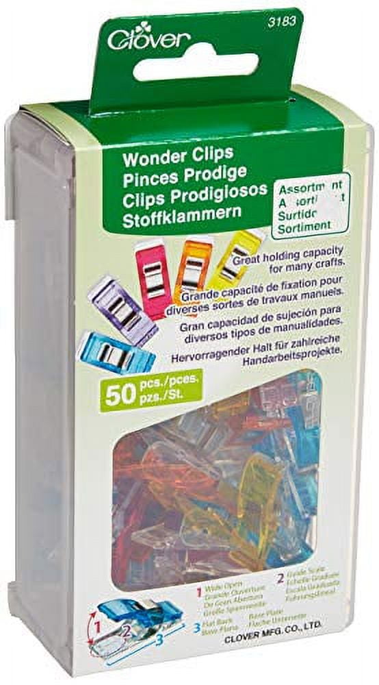 Quilting Supplies of 100pcs Sewing Clips Multipurpose Wonder Clips with  Storage Box Assorted Colors (10Large+90Samll) 