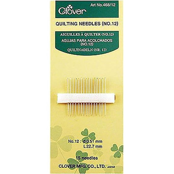 Clover Quilting Needles Size 12