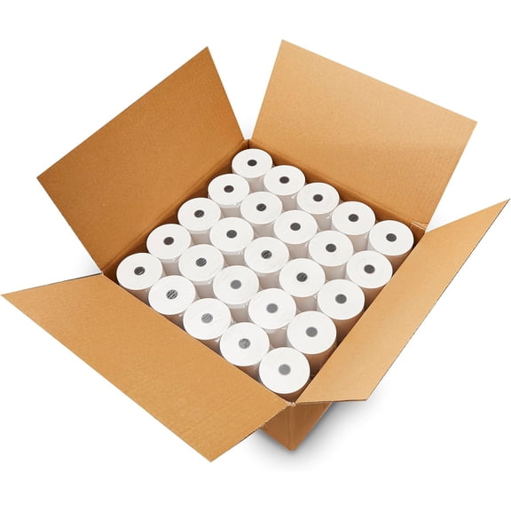 CLOVER POS 3-1/8" x 230' THERMAL RECEIPT PAPER BPA FREE - 50 NEW ROLLS