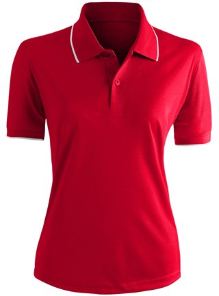 Custom Cream Crimson Performance Golf Polo Shirt Women's Size:3XL