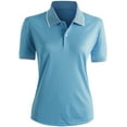 thumbnail image 1 of CLOVERY Women's Sportswear 2-Button Placket Polo Short Sleeve Shirt (S-3XL), 1 of 5