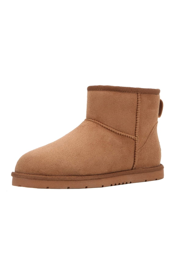 Womens Classic Mini Winter Snow Boots - Tan - 8