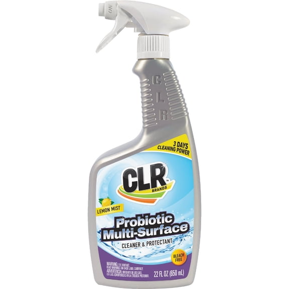 CLR Brands Probiotic Multi-Surface Cleaner, 22 oz. Bottle, Lemon Mist, All Purpose Cleaner