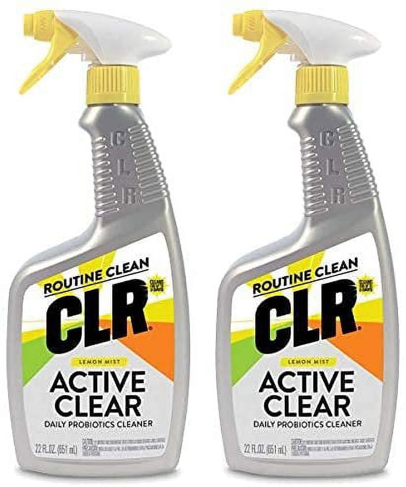 CLR Active Clear Daily Probiotics Cleaner, Lemon Mist, 22 Ounce Bottle
