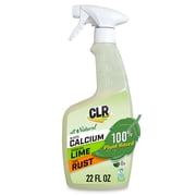 CLR All-Natural Calcium, Lime and Rust Remover Spray, Plant-Based Cleaner, 22 fl oz