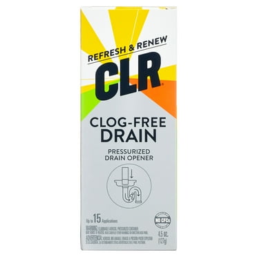 CLR Brand Clog-Free Drain Opener, Chemical-Free Pressurized Air Canister, 4.5 oz (1 Pack)