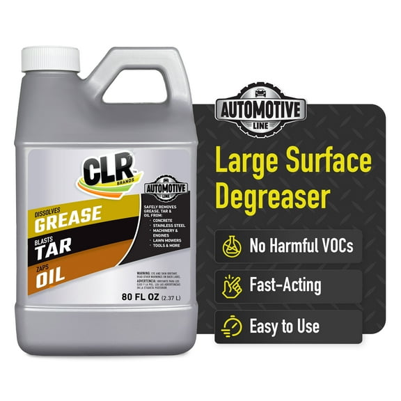 CLR Brands Automotive Grease, Tar & Oil Remover, 80 oz. Container