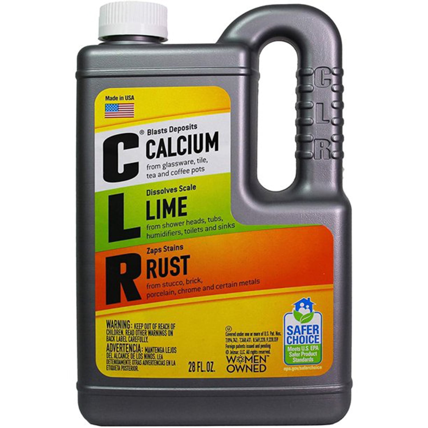 CLR Calcium, Lime & Rust Remover, Biodegradable, 28 Oz Bottle 2