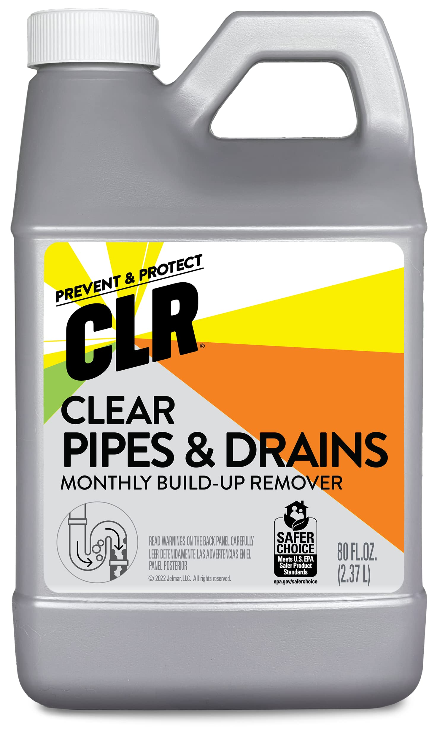 CLR Clear Pipes and Drains Monthly Drain Build Up Remover, Helps