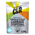 CLR Fresh and Clean Garbage Disposal Cleaner Foaming Pods, 5 Ct, Fresh
