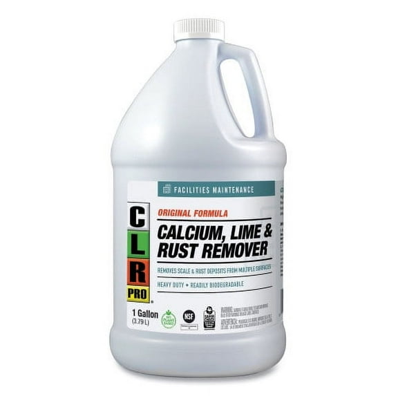 CLR PRO Calcium, Lime and Rust Remover, 1 gal Bottle, Each
