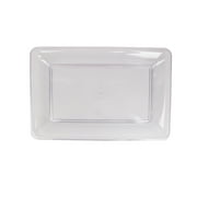 1 Count, 14 IN Clear Rectangular Plastic Food Tray, by Way To Celebrate