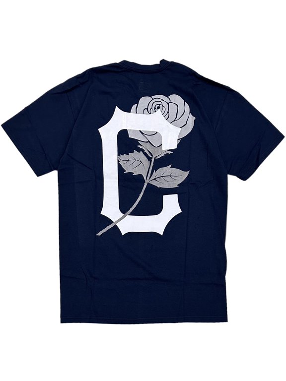 Life Streetwear Clothing Men's C Rose Logo Tee T-Shirt (X-Large, Navy)