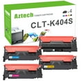 thumbnail image 1 of Aztech CLT-K404S Black Cyan Yellow Magenta Toner Cartridge for Samsung C430W, C480FW Printers, 4-Pack, 1 of 11
