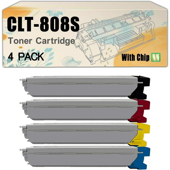 CLT-808S CLT808S CLT-K808S CLT-C808S CLT-Y808S CLT-M808S Toner Cartridge Compatible BK/C/M/Y Replacement for Samsung MultiXpress X4300LX X4250LX X4220RX Printers