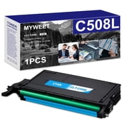 CLT-C508L Cyan Toner Cartridge High Yield Compatible for Samsung CLT-C508L Work with CLP-620ND CLP-670ND CLX-6220FXm CLX-6250FX Printer 1 Pack