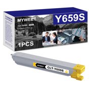 CLT-Y659S 1 Pack Yellow Toner Cartridge High Yield Compatible for Samsung Y659S CLT 659S for CLX-8640ND CLX-8650ND Printer Ink