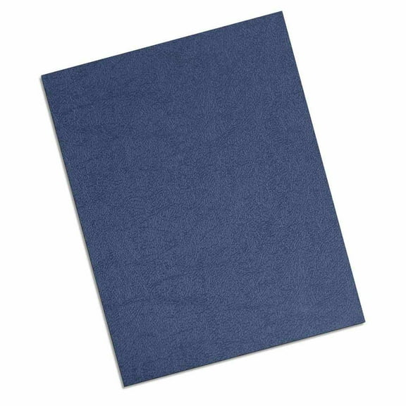 CLT16-ASNV - TruBind Binding Covers for Reports and Presentations - 8 1/2in x 11in Leather Texture Polycover - 16 Mil - Square Corners - Navy - 50/Bx