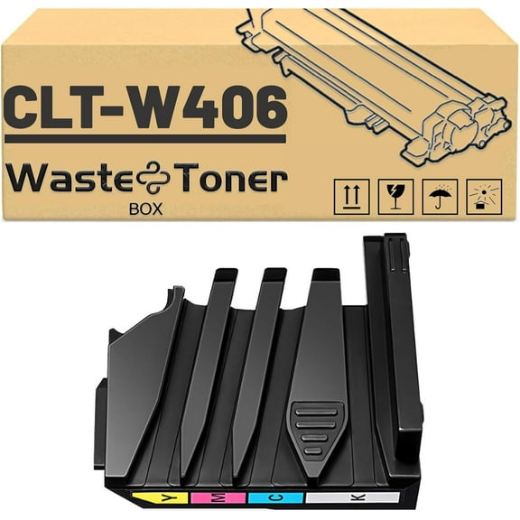 CLTW406 CLT-W406 Waste Toner Box Compatible for Samsung SL-C430W C430 C480W CLP360 365W 366W Printers, Reliability Longevity