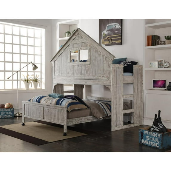 Donco Trading Club House Tall Loft W/Full Caster Bed