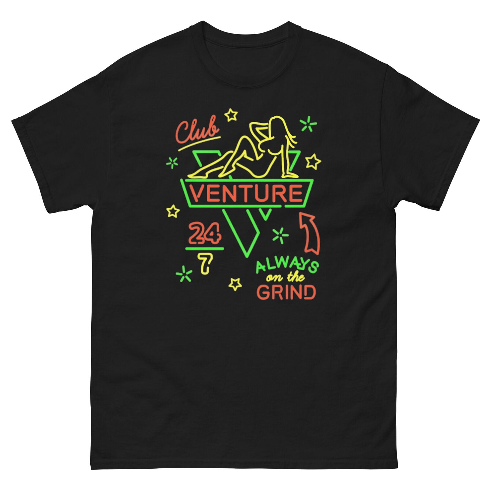 CLUB VENTURA Always on the grind 24/7 skateboarding t shirt