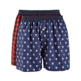thumbnail image 1 of CLUBROOM Intimates 2 Pack Navy Holiday Boxers Underwear S, 1 of 2