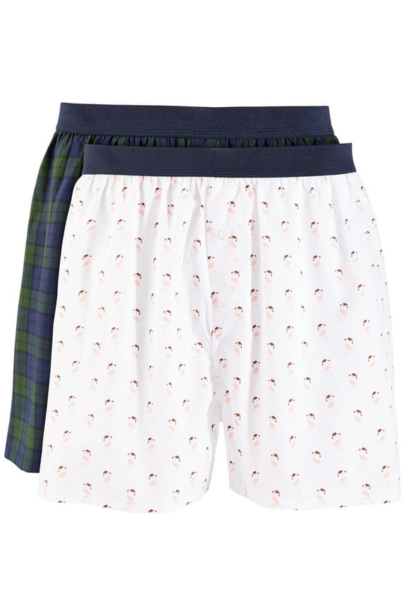 CLUBROOM Intimates 2 Pack White Boxers Underwear S