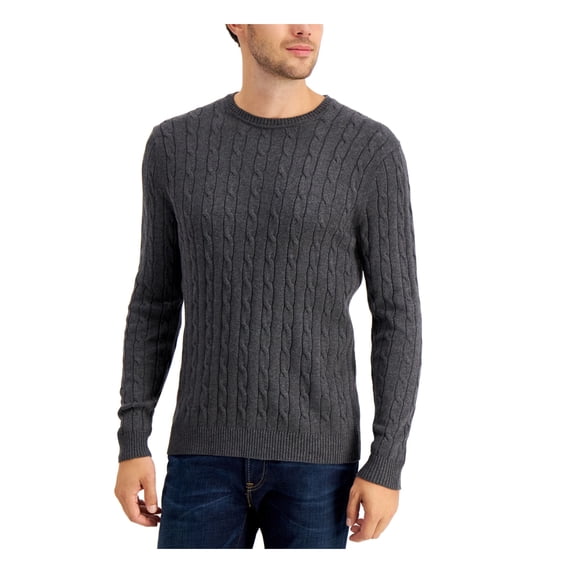 CLUBROOM Mens Gray Crew Neck Classic Fit Pullover Sweater 3XL