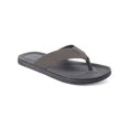 thumbnail image 1 of CLUBROOM Mens Gray Padded Riley Round Toe Slip On Flip Flop Sandal 8 M, 1 of 2