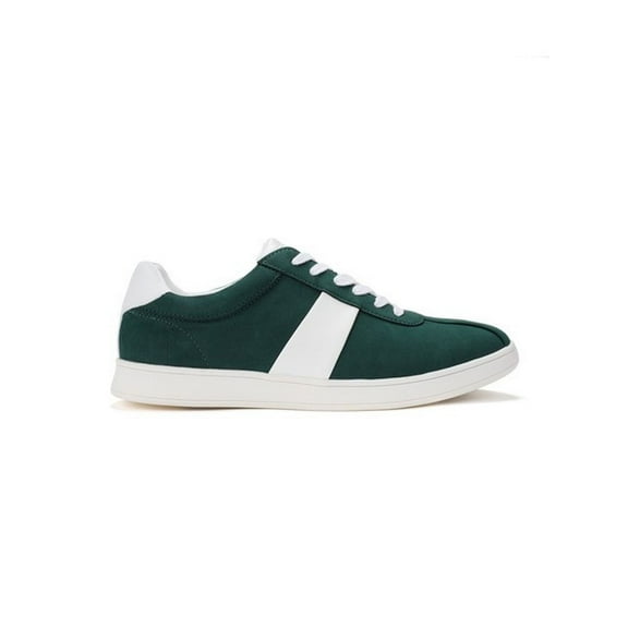 CLUBROOM Mens Green Comfort Edwin Round Toe Platform Lace-Up Athletic Sneakers Shoes 11 M