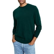 CLUBROOM Mens Green Heather Crew Neck Classic Fit Pullover Sweater L