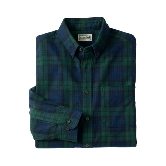 CLUBROOM Mens Green Windowpane Plaid Collared Classic Fit Flannel Dress Shirt S