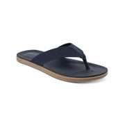 CLUBROOM Mens Navy 1 Strap Padded Riley Round Toe Slip On Flip Flop Sandal 9 M CLUBROOM Mens Navy 1 Strap Padded Riley Round Toe Slip On  main image 2