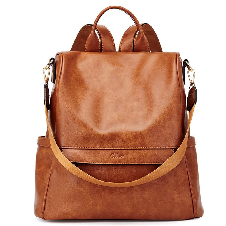 CLUCI Women Backpack Purse Fashion Vintage Leather Large  display picture 2
