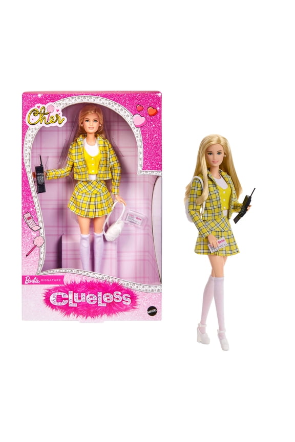 Signature Clueless Cher Collector Doll with Yellow Plaid Suit & Accessories