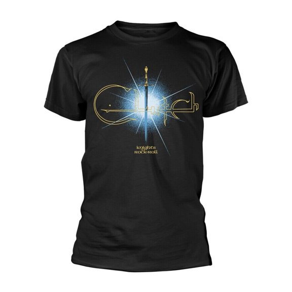 CLUTCH - KNIGHTS OF ROCK N ROLL BLACK T-Shirt Small