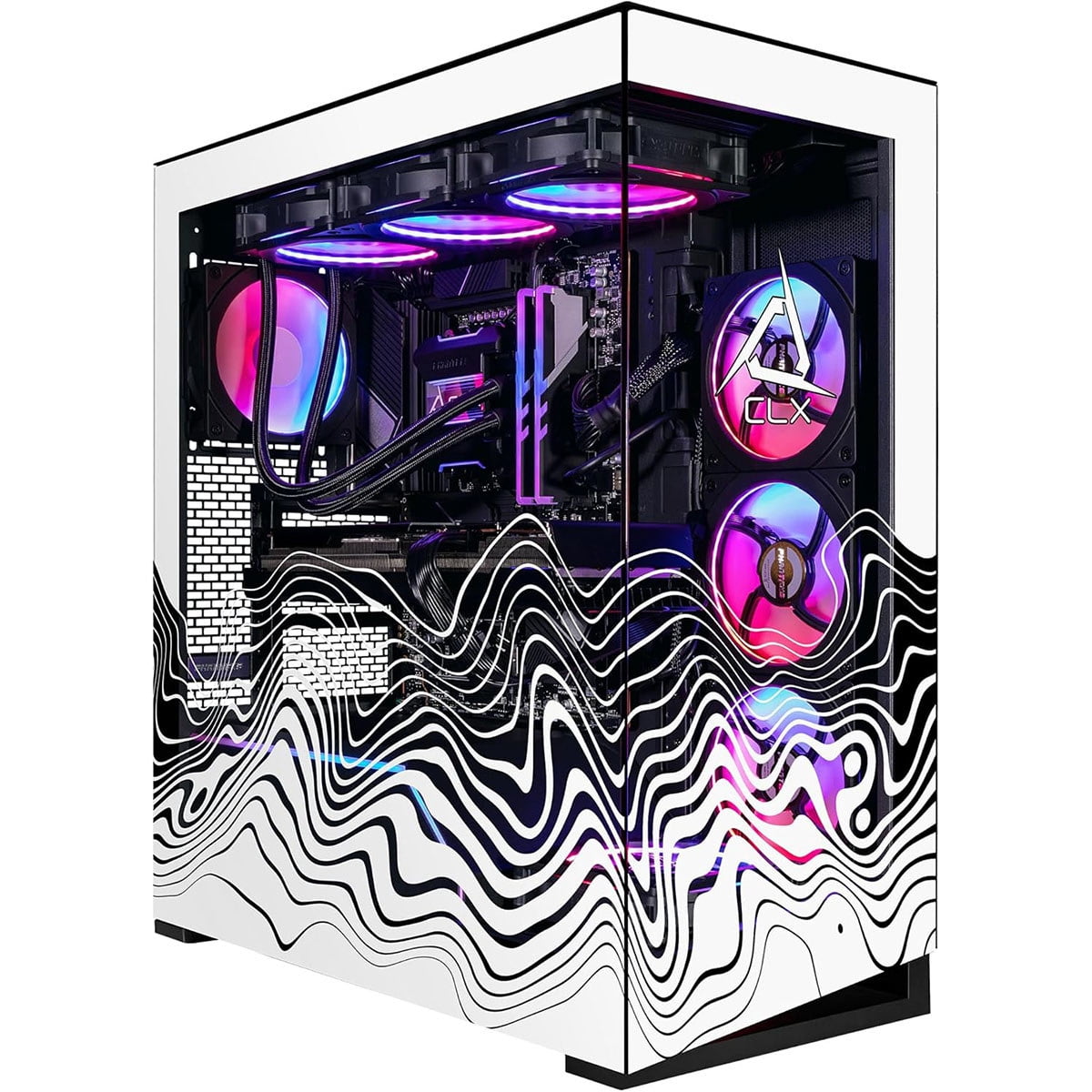 CLX Horus Gaming PC AMD Ryzen 7 9800X3D 64GB DDR5 GeForce RTX 5070 Ti 2TB SSD 6TB HDD Windows 11 Home