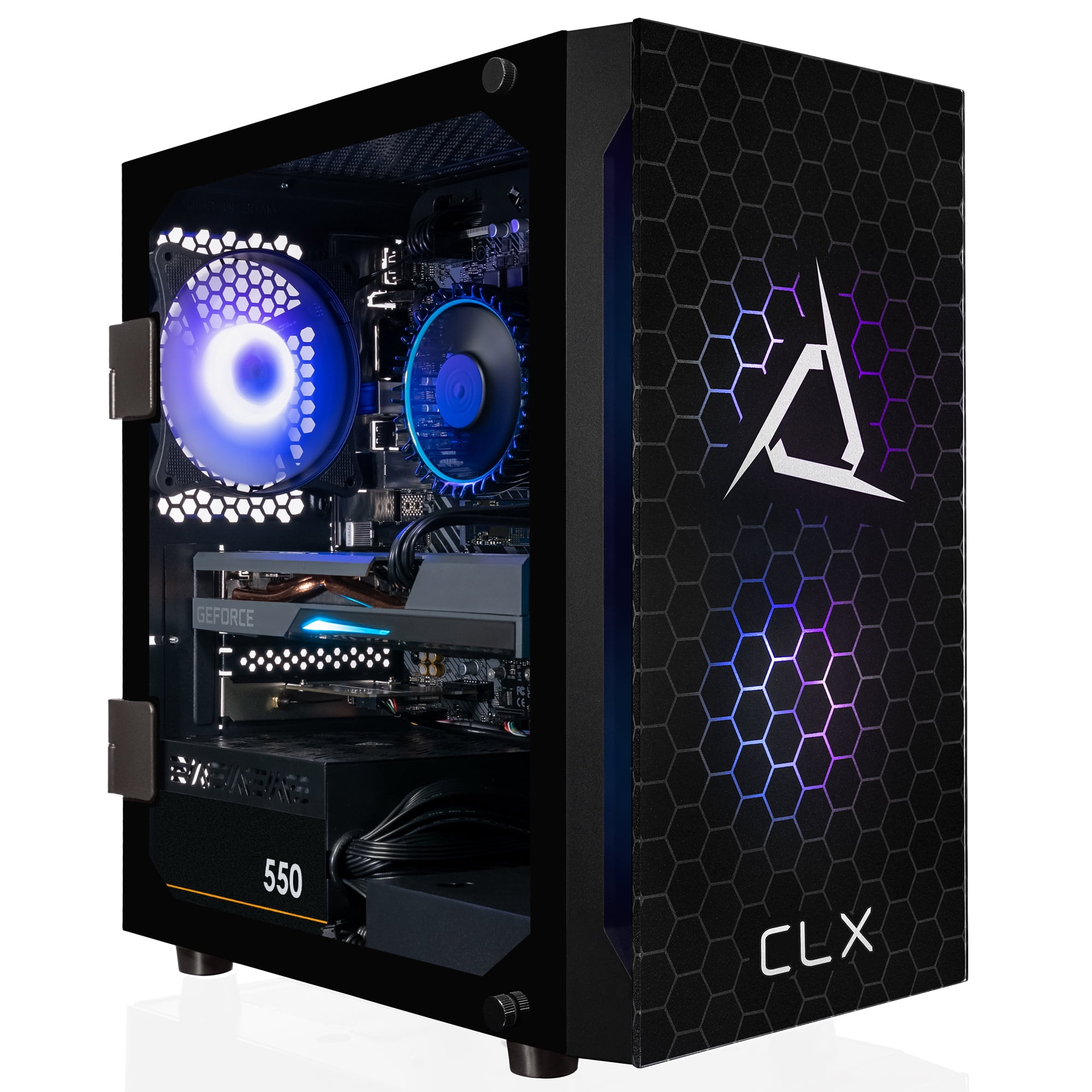 CLX SET Gaming Desktop - Intel Core i5 12400F 2.5GHz 6-Core Processor, 16GB  DDR4 Memory, GeForce RTX 3050 8GB GDDR6 Graphics, 500GB SSD, 2TB HDD,