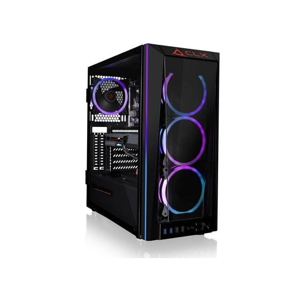 CLX SET Gaming Desktop - Liquid Cooled Intel Core i7 10700KF 3.8GHz 8-Core Processor, 32GB DDR4 Memory, GeForce RTX 3060 12GB GDDR6 Graphics, 500GB SSD, 4TB HDD, WiFi, Windows 11 Home 64-bit