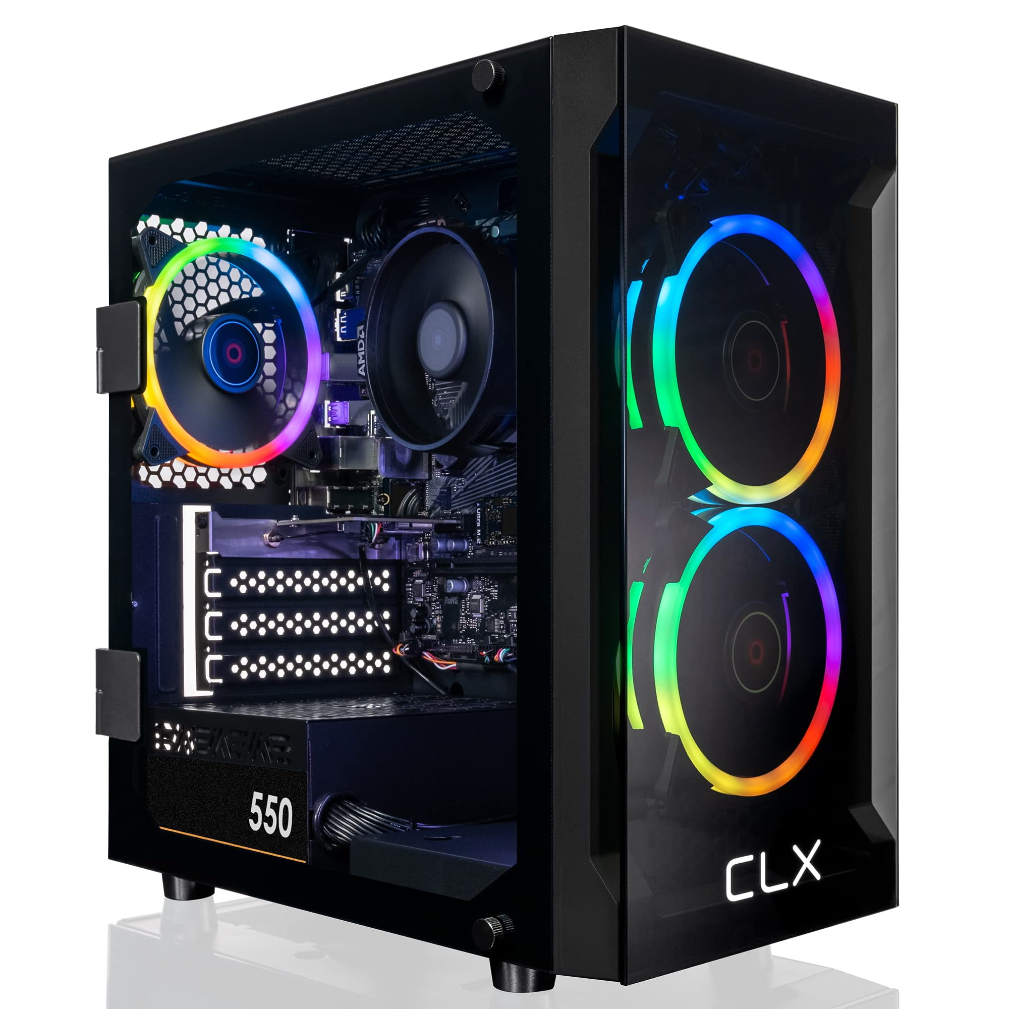 DeskMeet X300（Ryzen7 5700G/16GB/1TB） CLX SET Gaming Desktop Computer Tower: AMD Ryzen 7 5700G