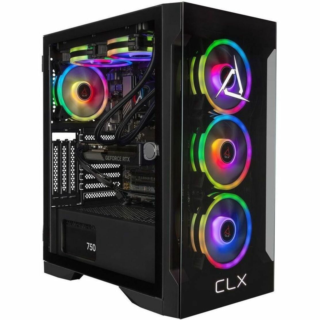 CLX SET Gaming PC AMD Ryzen 7 9700X 32GB DDR5 GeForce RTX 5060 Ti 2TB SSD Windows 11 Home
