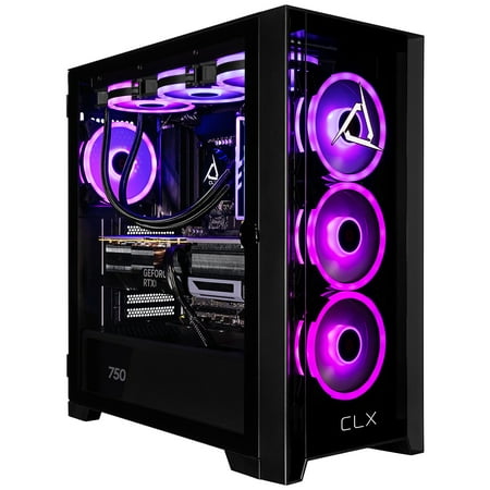 CLX SET Gaming Desktop - Intel Core Ultra 7 265F - 32GB DDR5 5600 Memory - GeForce RTX 5070 - 2TB NVMe M.2 SSD - Black