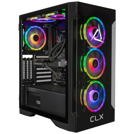 CLX - SET Gaming Desktop - Intel Core i9 14900KF - 32GB DDR5 5600 Memory - GeForce RTX 5060 Ti 16GB - 2TB NVVMe M.2 SSD - Black